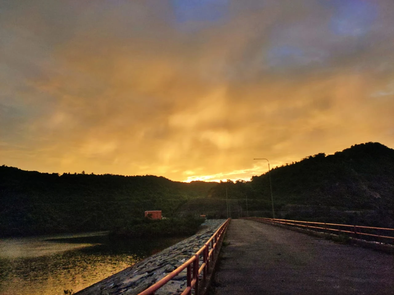 Sunset at Upper Dam nearby